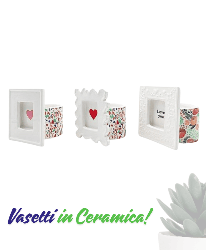 Immagine e commerce Vasetto ceramica portafoto per piante vaso 5.5cm