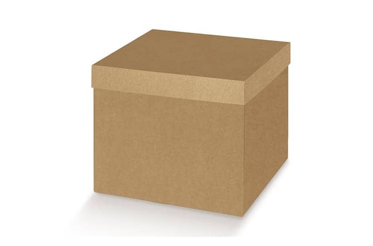Immagine e commerce Scatola per cesti natalizi in cartoncino liscio cm 31x31 h24