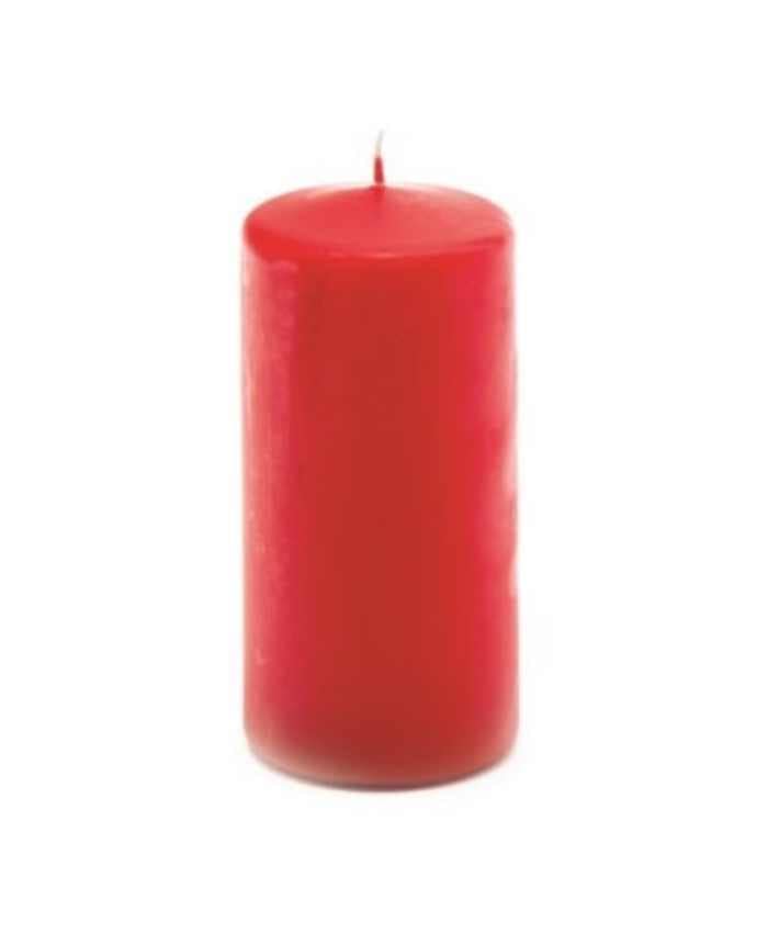 Candela Moccolo Antigoccia In Cera Diametro 6 Alta 9 Cm Confezione 16 Pz Bianco