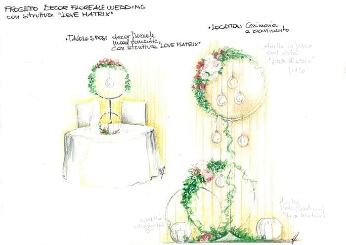 Progetto Wedding con Anelli in ferro Collezione Love Matrix (foto 1)