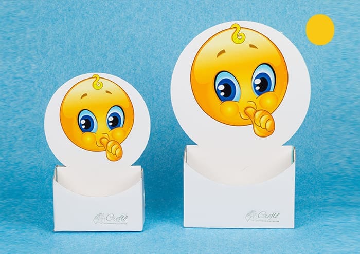 Scatole personalizzate con sticker Emojiflò Baby boy medio