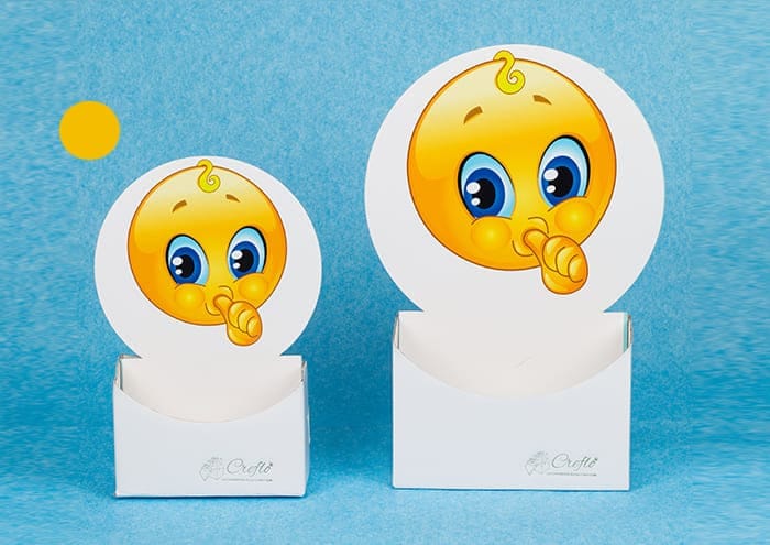 Scatole personalizzate con sticker Emojiflò Baby boy piccolo