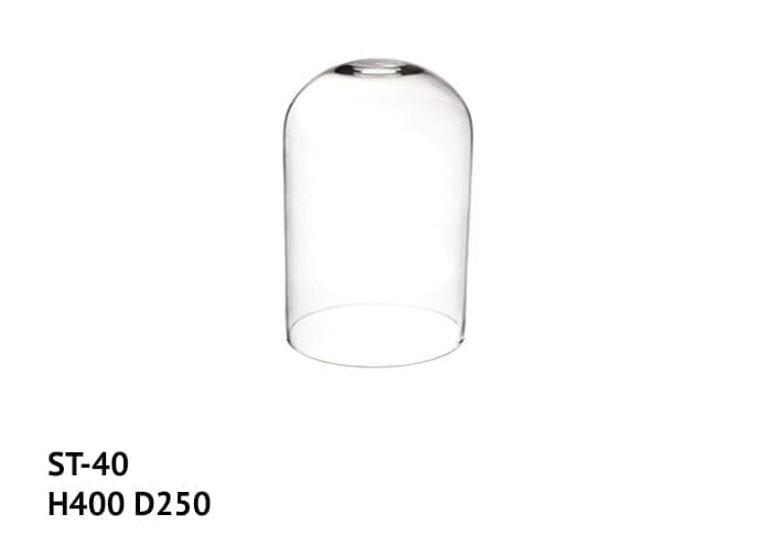 Camapana vetro diametro 25 altezza 40 cm