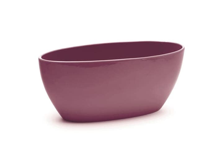 Immagine e-commerce Ciotola ceramica ovale larga 34 cm prugna