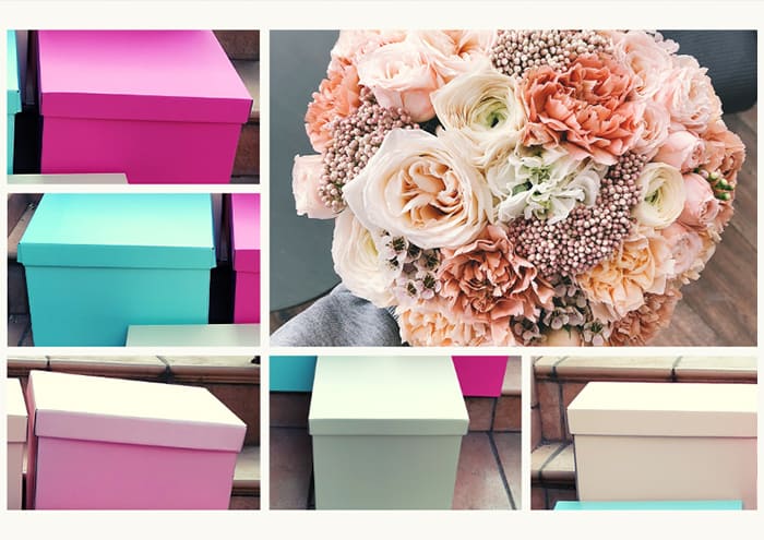 Wedding Box scatola porta bouquet da matrimonio cm 30x30x34 - immagine 3