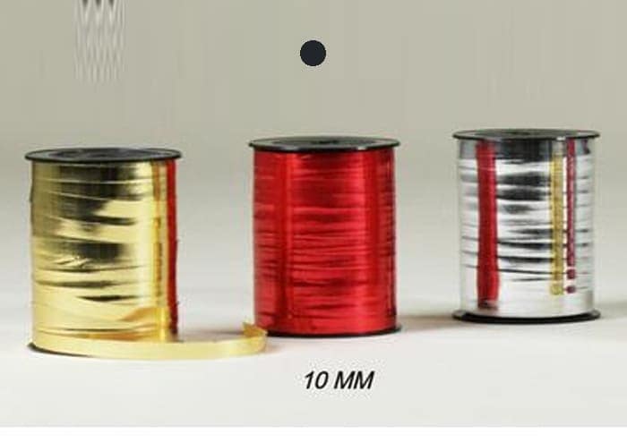 Immagine e commerce Rocchetta nastro rosso metalllizzato economico mm10 x 250 mt