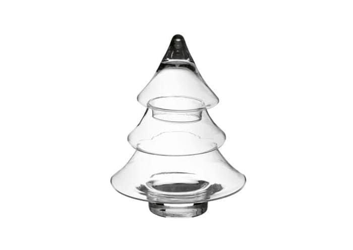 Immagine e commerce Albero Natale vetro vuoto con coperchio cm 25 h18