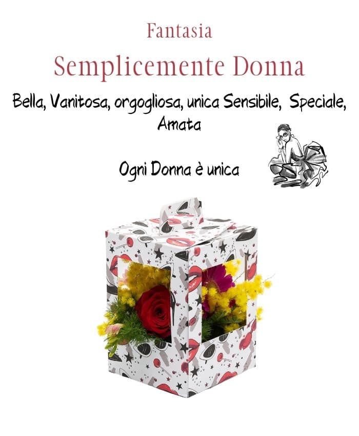 Pop Flo' piccola - Flowerbox con 4 finestre e manico cm 11 h16 - immagine 8