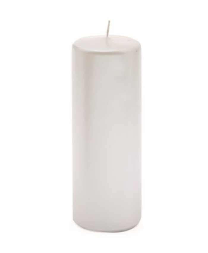 Immagine e commerce Candela Moccolo antigoccia in cera diametro 7 alta 20 cm confezione 4 pz - Bianco Perlato