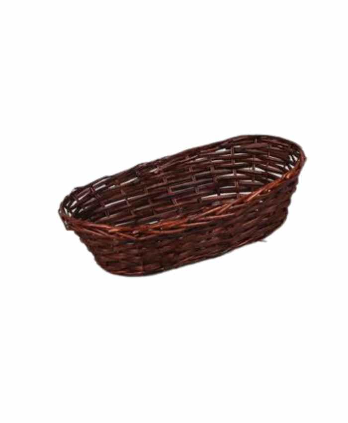 Immagine e commerce Cesto da confezionamento in vimini ovale Marrone cm 49x31 h13