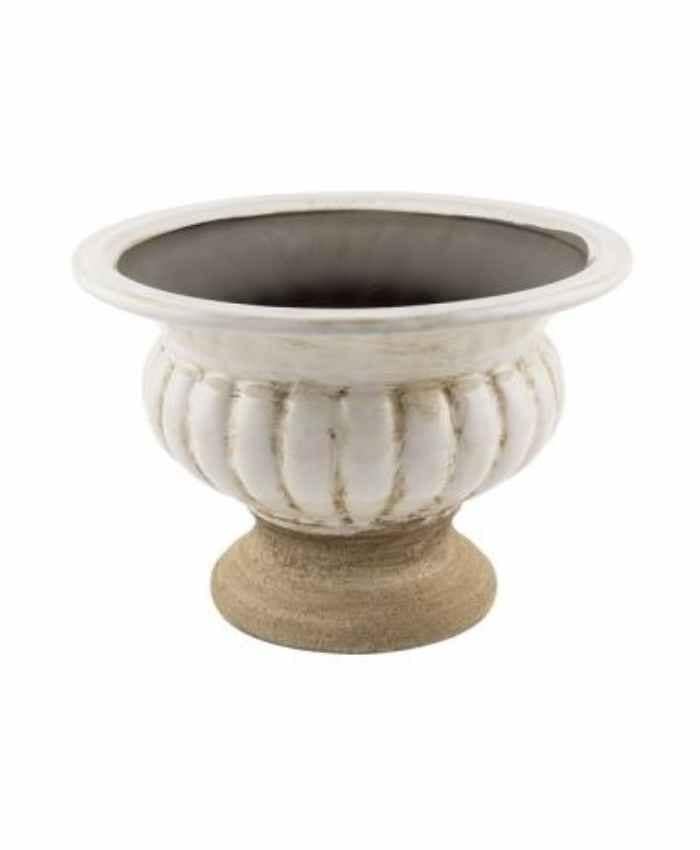 Immagine e commerce Coppa Romana Bassa in cemento rivestita ceramica diametro 23 alta 15 cm