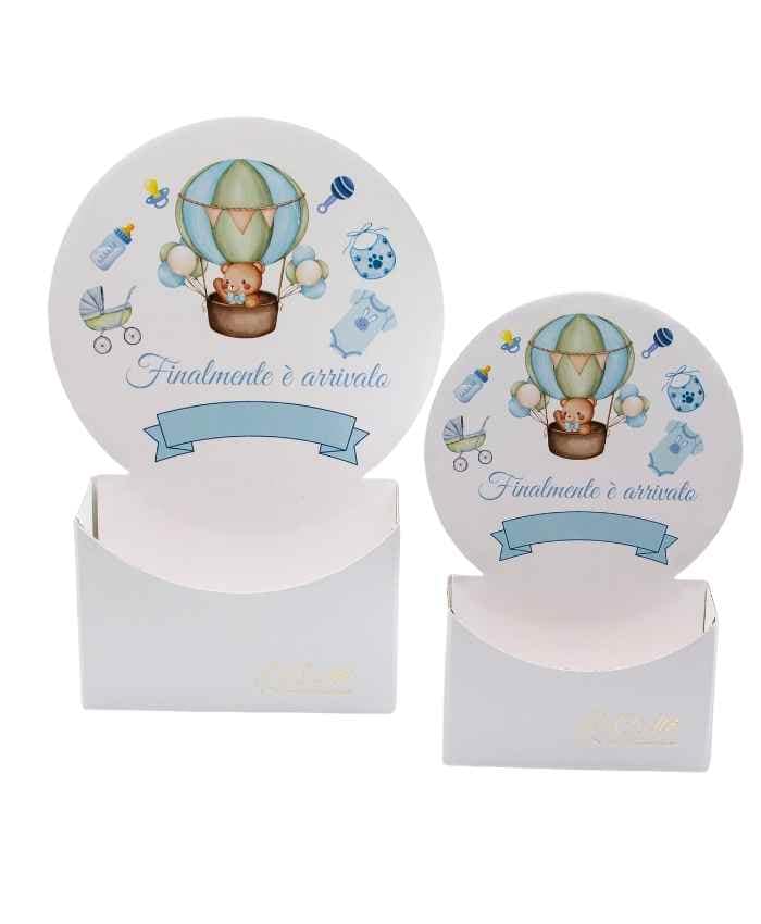Dedicaflò 24 cm flowebox con dedica Nascite 4 pz - immagine 4