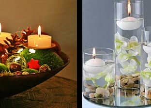Candele tealight e candele galleggianti