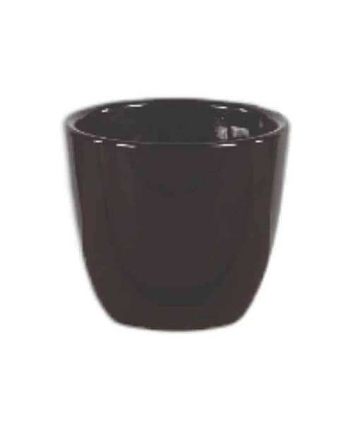 Immagine e commerce Portavaso in ceramica per piante vaso 9 diametro 10 alto 9 cm-Nero