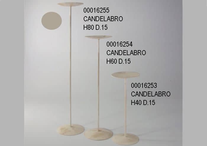 Alzata in ferro portacandele modello Semplice da 80 cm