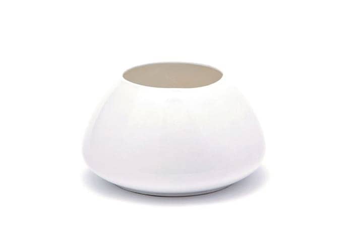 Immagine e-commerce Porta vasi design per orchidee forma conica in ceramica 26 cm bianco