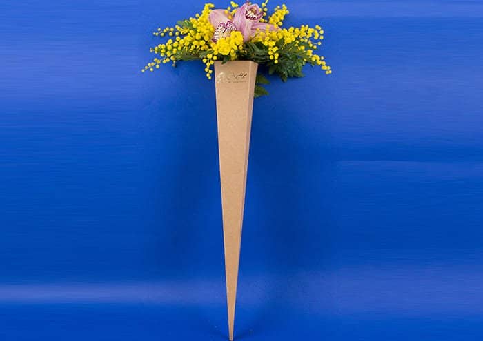 Everyday-Queen scatola regalo per scettro di fiori cm 50 Ecru