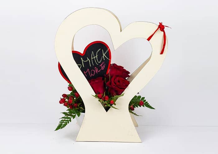 immagine ecommerce Cuore bag Media Flower bag a forma di cuore avorio