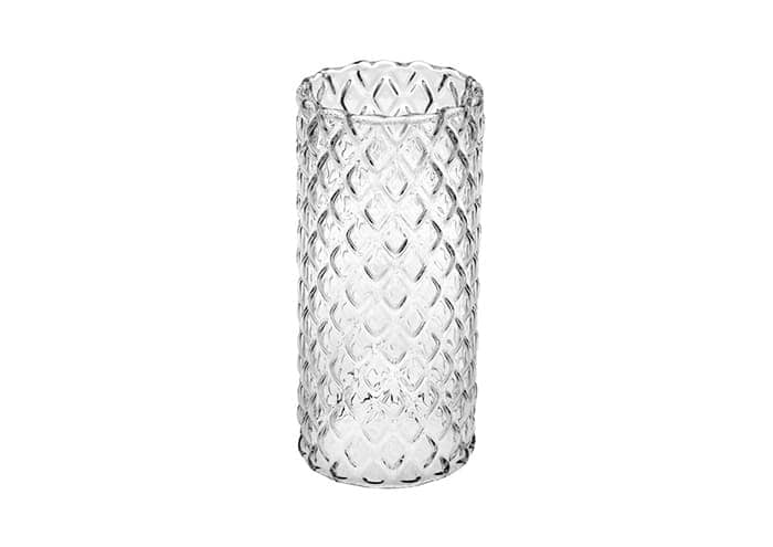Immagine e commerce Parafiamma vetro per candelabri effetto diamante cm 7 h23
