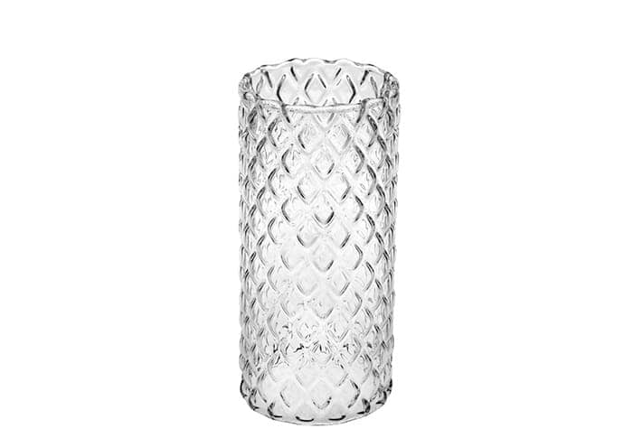 Immagine e commerce Parafiamma vetro per candelabri effetto diamante cm 12 h23