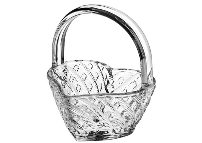 Immagine e commerce Cestino vetro forma di cuore per bomboniere vetro cm 10x11 h14