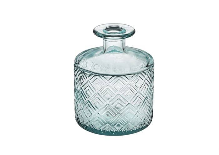 Immagine e commerce Bottiglia monofiore decorata forma cilindrica per centrotavola bottiglie matrimonio h11 cm
