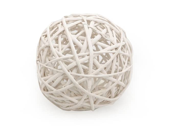 Immagine e commerce Sfera vimini bianco diametro 48 cm