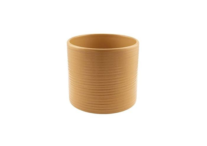immagine e-commerce Vaso-per-orchidee-cilindrico-righe-irregolari-per-piante-vaso-12-cm-senape
