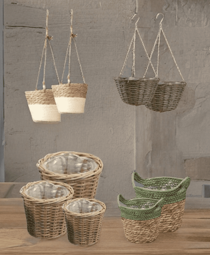 immagine prodotto Pacchetto Cesti Vimini Arredo Mix Base 14 Modelli 44 Pz