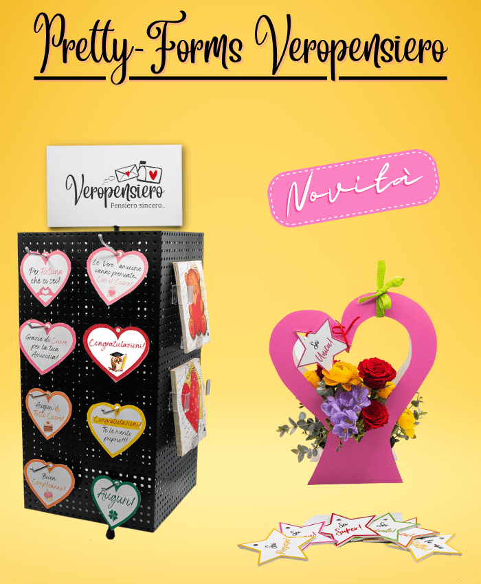 Pretty-Forms Biglietti augurali in forsex forma cuore frasi affettuose