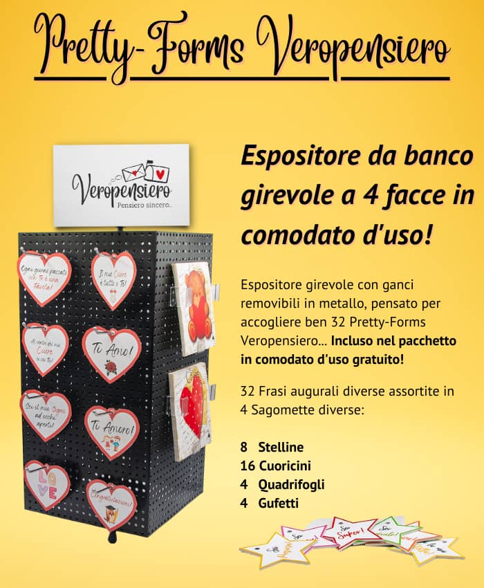Pretty-Forms Veropensiero forma cuore bordo rosso