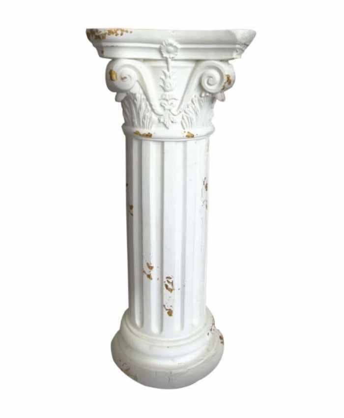 Immagine e commerce Colonna decorativa classica piano quadrato cm 30x30 h76 fiberclay bianco