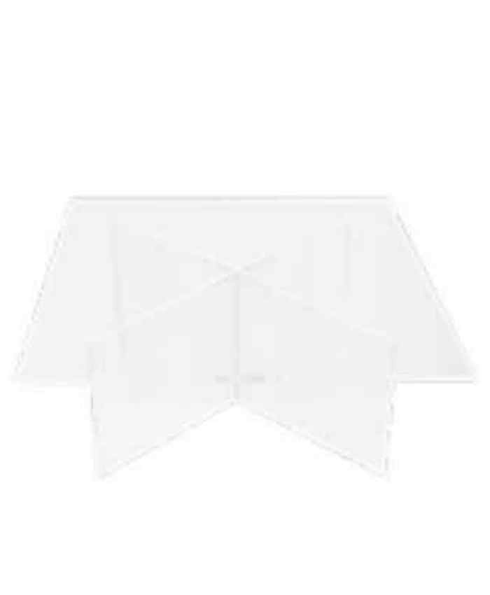 Immagine e commerce Alzata quadrata componibile in plexiglas trasparente 5 mm di spessore cm 18x18 h11