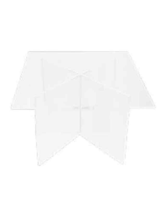 Immagine e commerce Alzata quadrata componibile in plexiglas trasparente 5 mm di spessore cm 25x25 h11