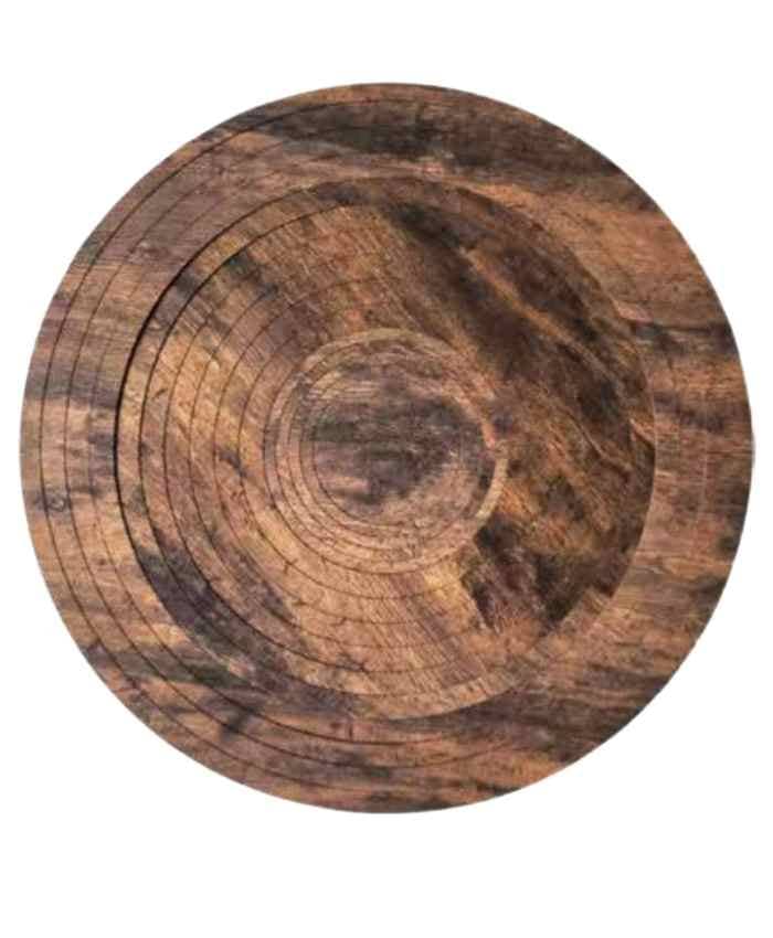 Immagine e commerce Set 15 cerchi in legno scuro per scenografie floreali diametro 60 cm