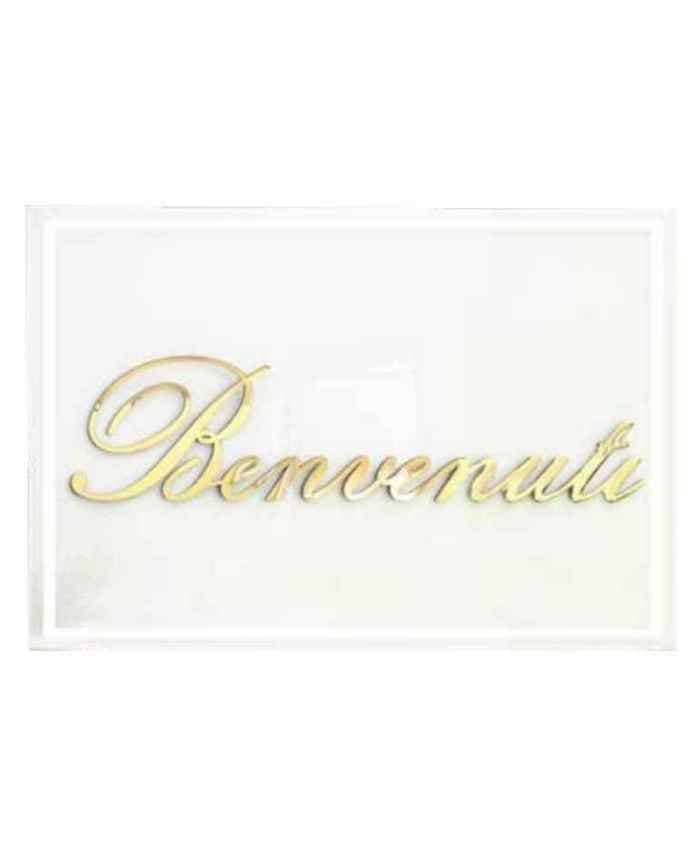 Insegna-di-BENVENUTO-in-plexiglass-3-mm-con-scritta-specchio-oro-misure-in-cm-74x49