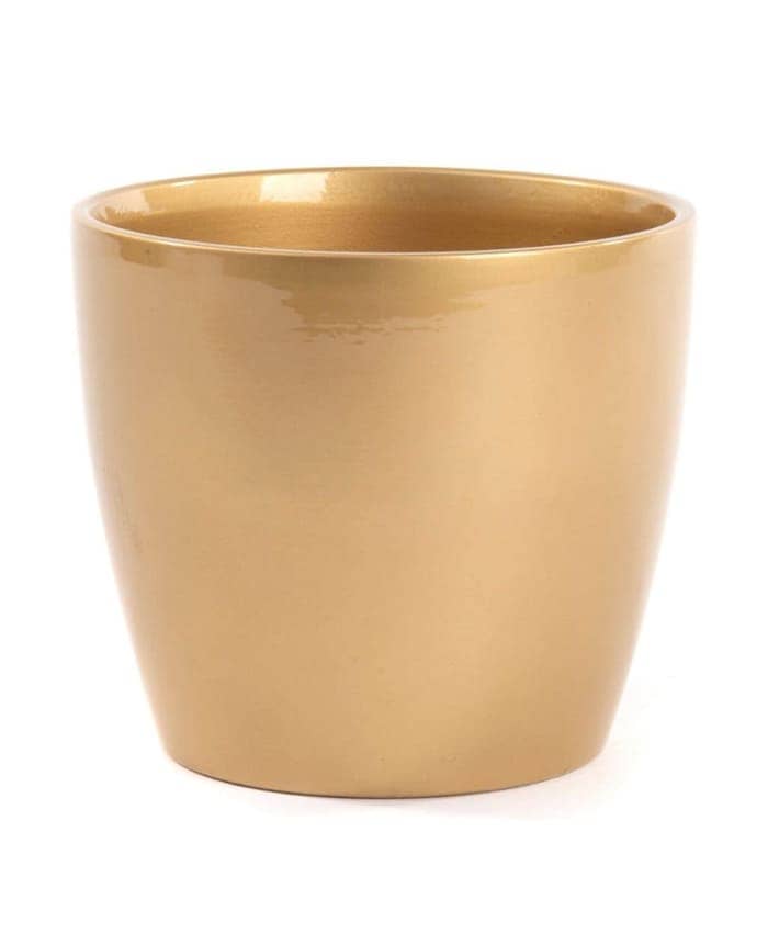 Immagine-e-commerce-Portavaso ceramica forma svasata profilo curvo cm 20 h18 colore oro