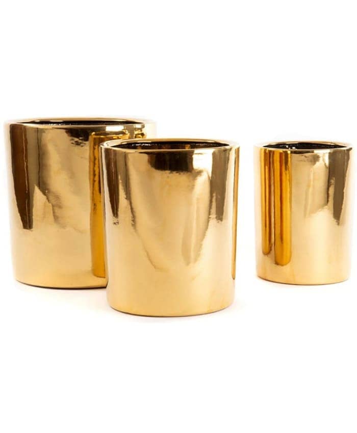 Immagine-e-commerce-Serie 3 vasi da interno grandi dimensioni forma cilindro diametro cm 23-30-38 oro lucido