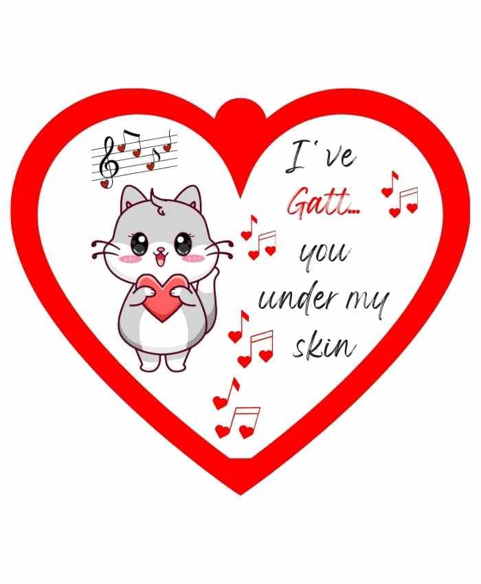Immagine e commerce Cuoricino in forex con dedica love animal "i've gatt you"