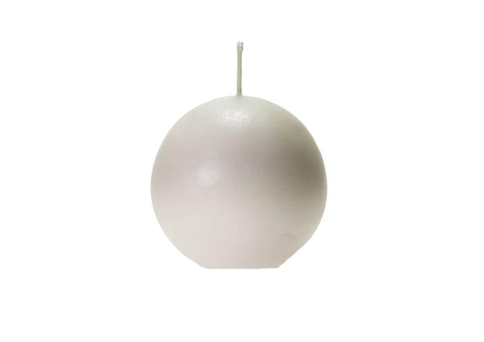 Candela sferica antigoccia diametro cm 10 box 4 pz - Avorio