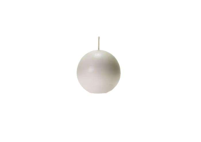 Candela sferica antigoccia diametro cm 6 box 6 pz - Avorio