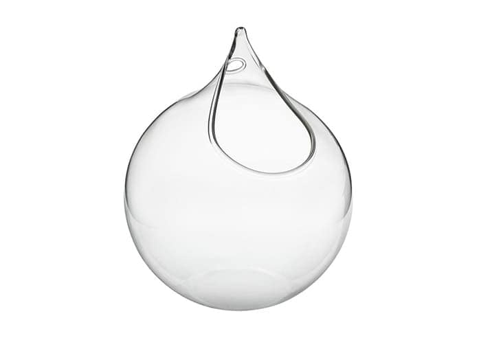Immagine e commerce Sfera vertro da appendere base piatta foro superiore cm 13