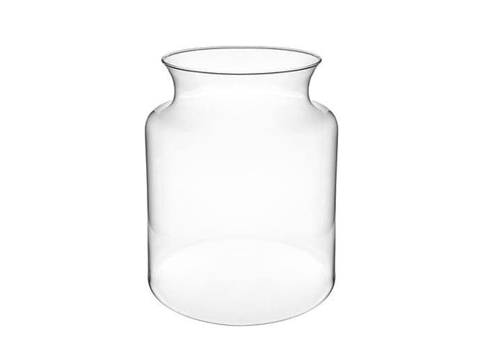 Immagine e commerce Vaso per terrario vetro forma cilindrica collo curvo cm 19 h25