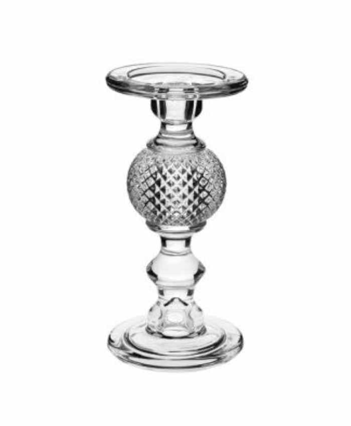 Immagine e commerce Porta candela in vetro con sfera effetto diamante diametro 11 alto 23 cm