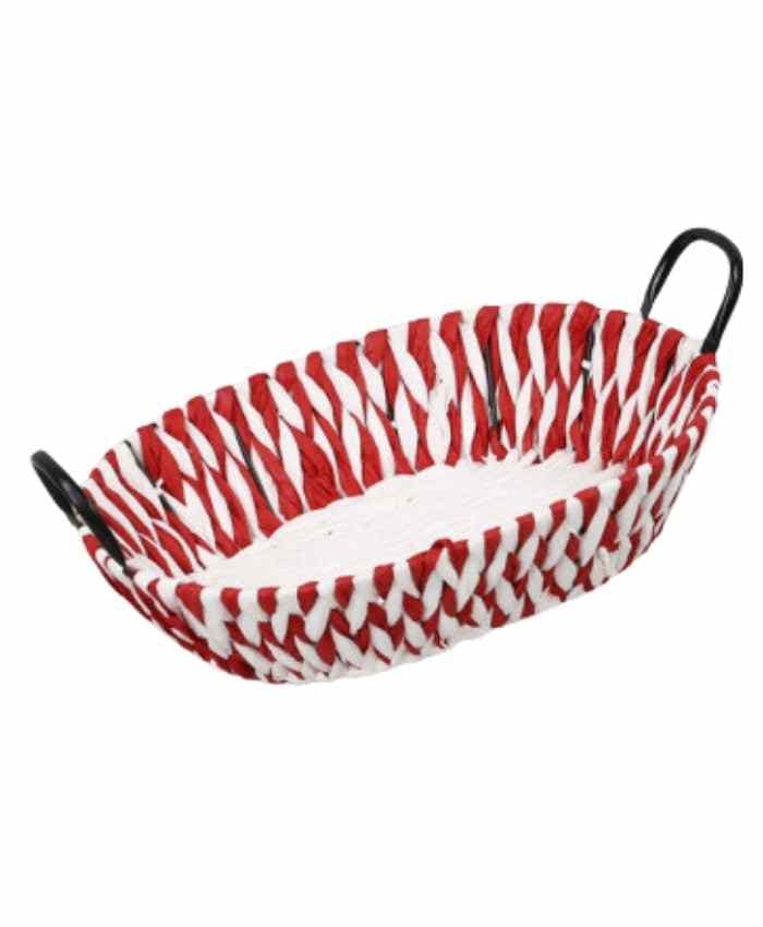 Immagine e commerce Cesto confezionamento bicolore ovale con manici cm 48x37 h 16