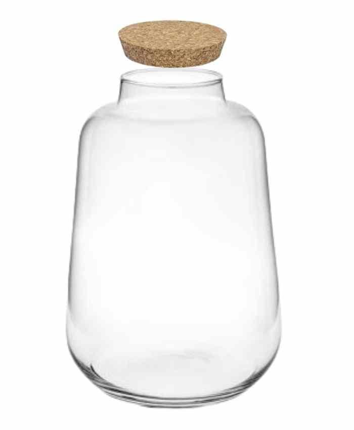 Immagine e commerce Vaso vetro con tappo sughero per terrarium alto 25 cm