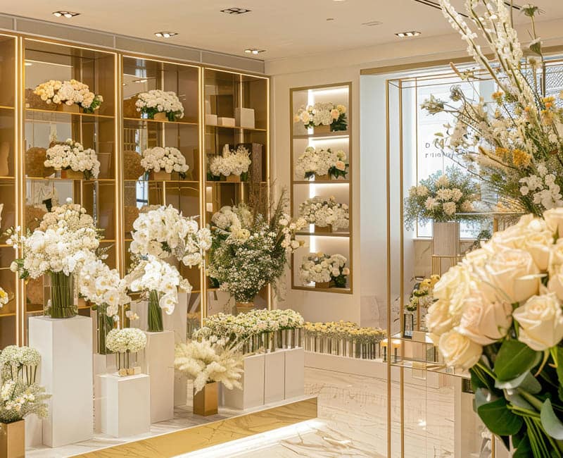 Guida completa all' Arredamento per negozi di fiori - Complementi e Regali ingrosso fioristi