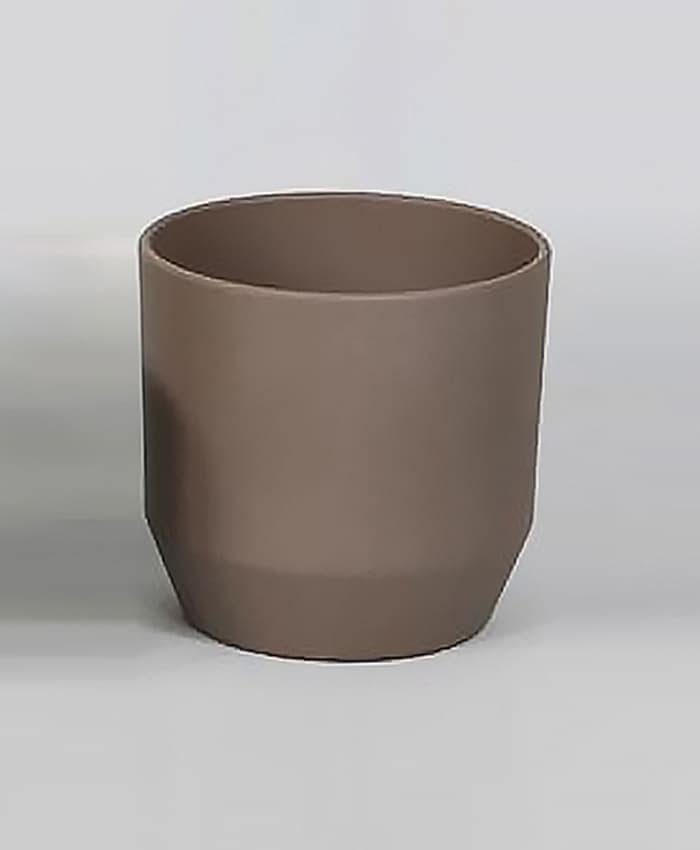 Soendgen Keramik Vaso Portland In Ceramica Marrone Scuro – 25 Cm Diametro, 21 Cm Altezza, Made In Germany, Effetto Corteccia - 4