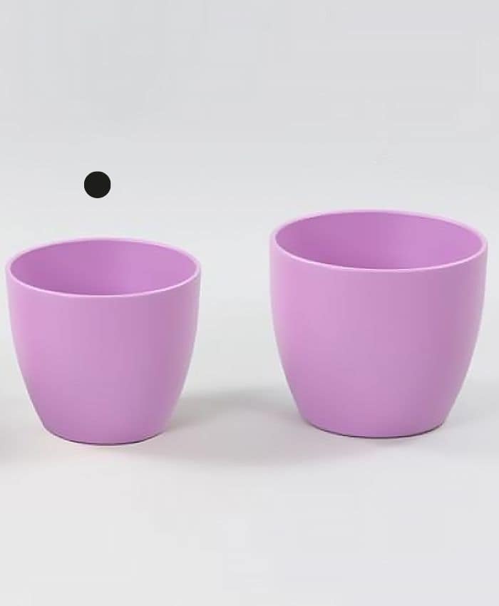 Set Di 2 Vasi Da Esterno 35 Cm / 45 Cm In Polystone Saturno - Foto 5