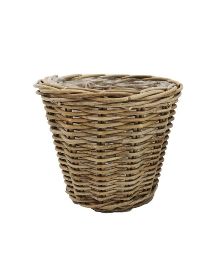 Set Di 2 Cestini Per Pane In Finto Rattan Con Coperchio Acrilico 40x30x15 Cm Per Casa E 431969